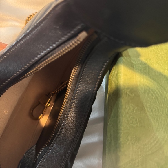 Gucci GG Marmont Half-Moon Mini Bag – Black (Like New, Full Set) - Picture 5 of 12